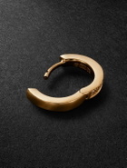 KOLOURS JEWELRY - Luna Fortis Small Gold Diamond Single Hoop Earring