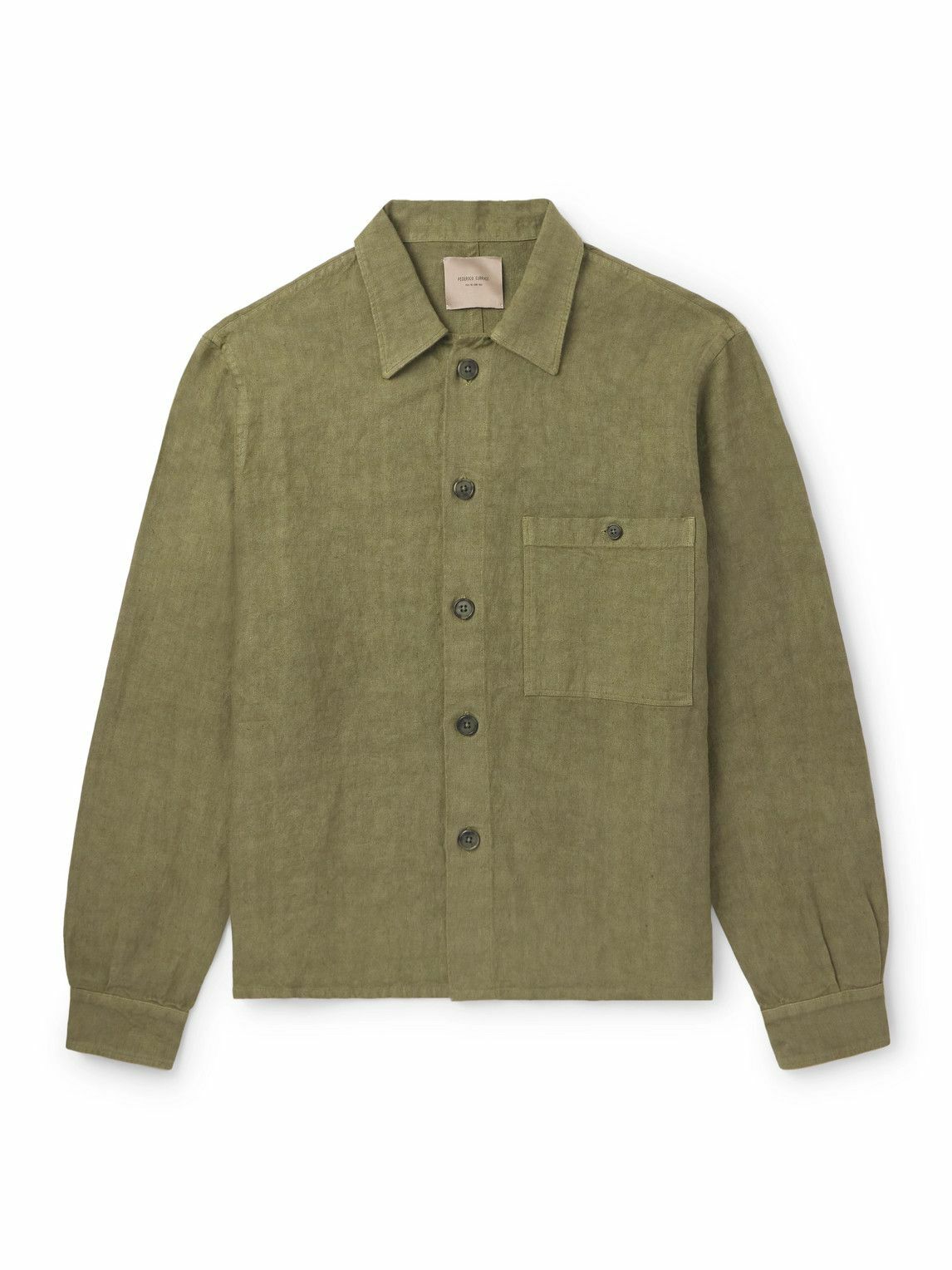 Federico Curradi - Linen Overshirt - Green