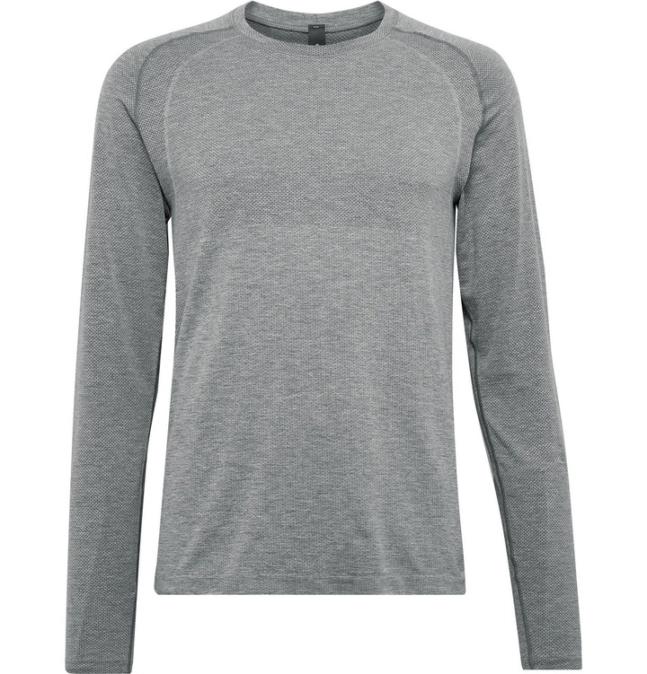 Photo: Lululemon - Metal Vent Tech 2.0 Mélange Stretch-Jersey T-Shirt - Gray