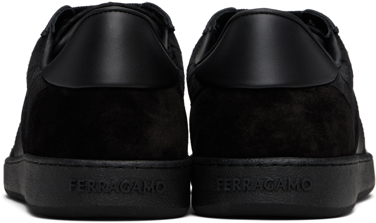 Ferragamo Black Signature Low-Top Sneakers Salvatore Ferragamo