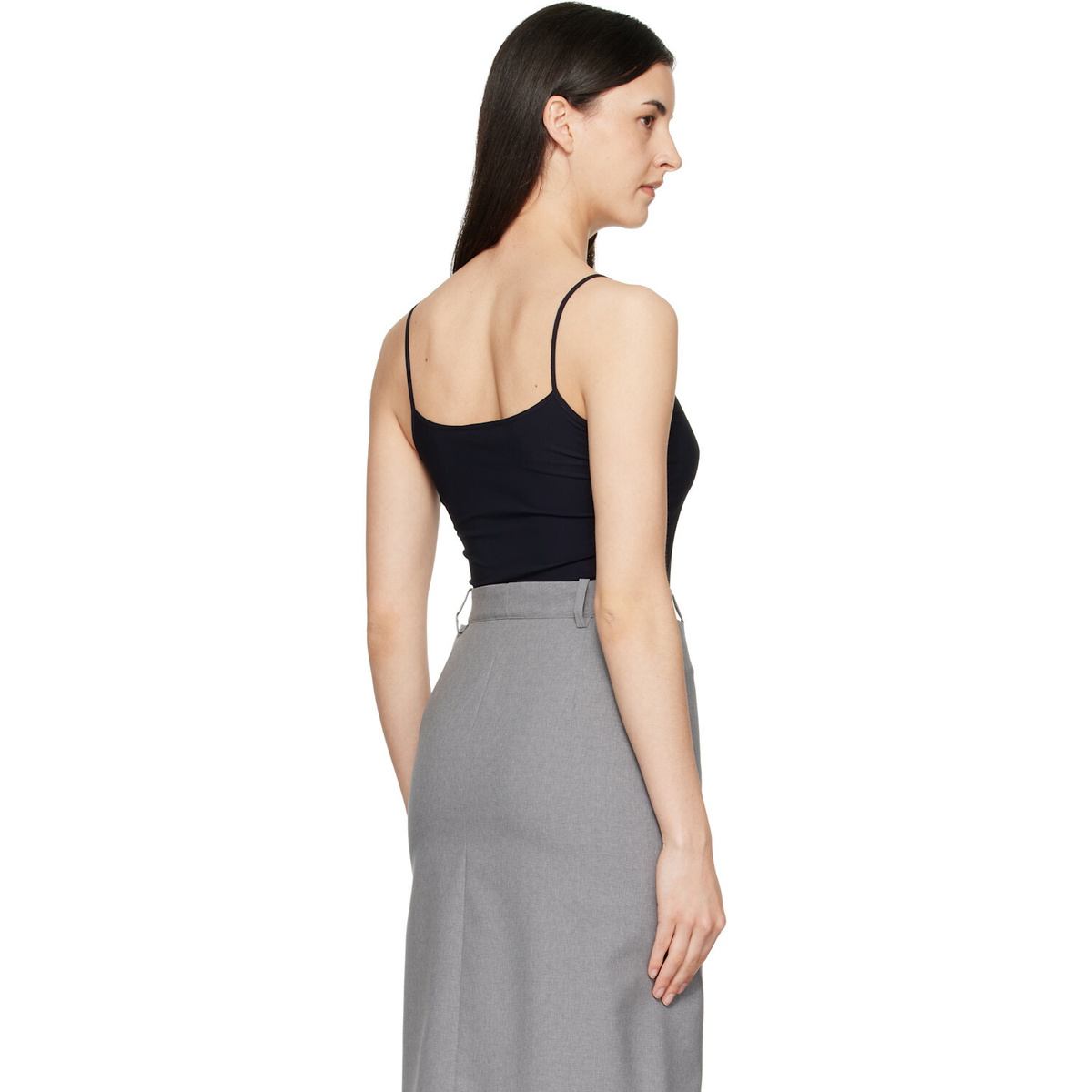 Jil Sander Black Jersey Tank Top