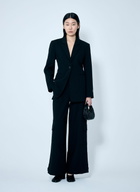 GANNI Solid Twill Suiting Cargo Pants
