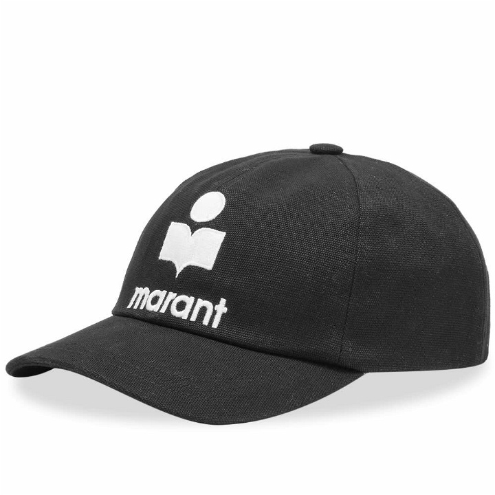 Photo: Isabel Marant Men's Tyron Logo Cap in Black/Ecru