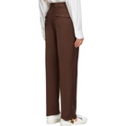 Valentino Brown Wool and Mohair Trousers