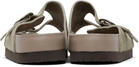 NEEDLES Khaki Double Strap Sandals