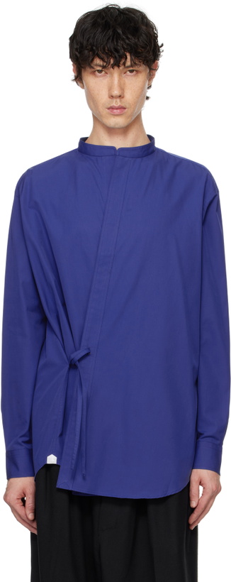 Photo: RAINMAKER KYOTO Blue Band Collar Dougi Shirt