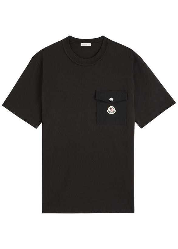 Photo: Moncler Logo Cotton T-shirt Black