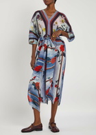 Julia Heuer Stacy Plissé Chiffon Kaftan - Multicoloured 1 - One Size