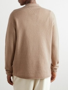 Alanui - Ribbed Cashmere and Cotton-Blend Polo Sweater - Neutrals