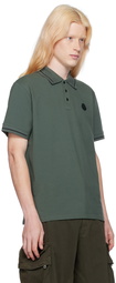 Moncler Green Patch Polo