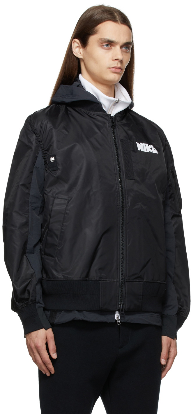 Nike Black Sacai Edition Bomber Jacket Nike