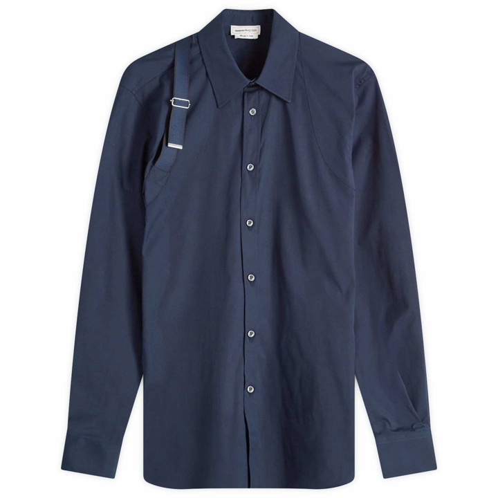 Photo: Alexander McQueen Men's Harness Shirt in Ink Blue