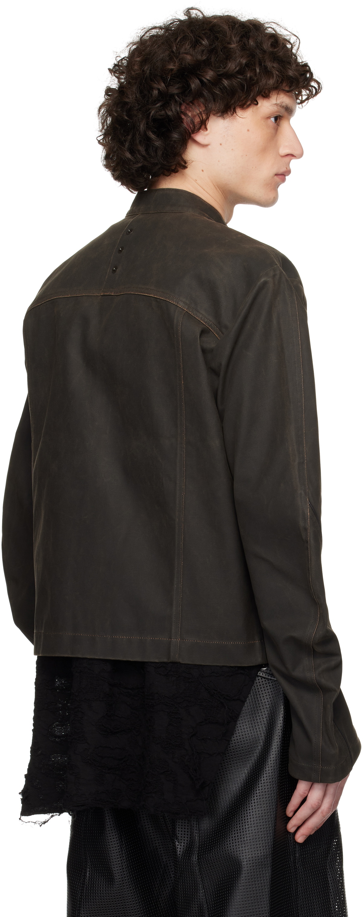 CARNET-ARCHIVE Brown Rusted Rider Jacket