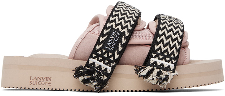 Photo: Lanvin Pink Suicoke Edition Slip-On Sandals