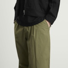 Universal Works Men's Recycled Poly Tech Pleated Track Pant in Olive