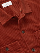 Mr P. - Cotton and Cashmere-Blend Corduroy Overshirt - Burgundy