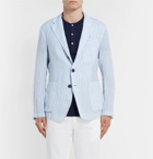 Barena - Light-Blue Unstructured Striped Linen Blazer - Men - Light blue