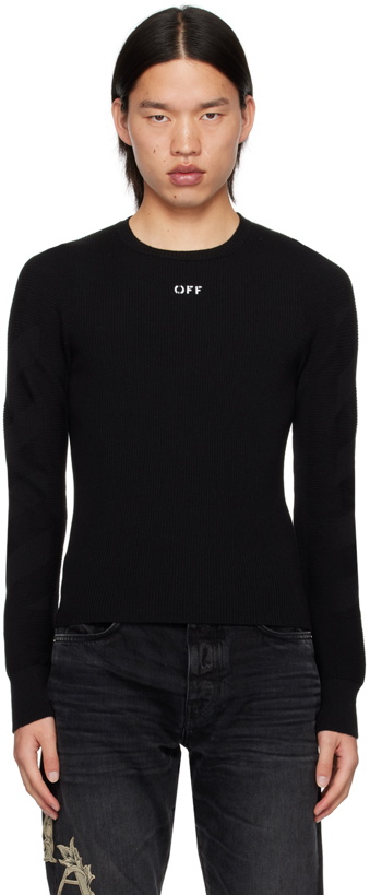 Photo: Off-White Black Diags Sweater