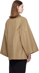 Dries Van Noten Beige Wide Sleeve Coat
