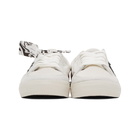 Off-White White and Black Pony Vulcanized Low Sneakers