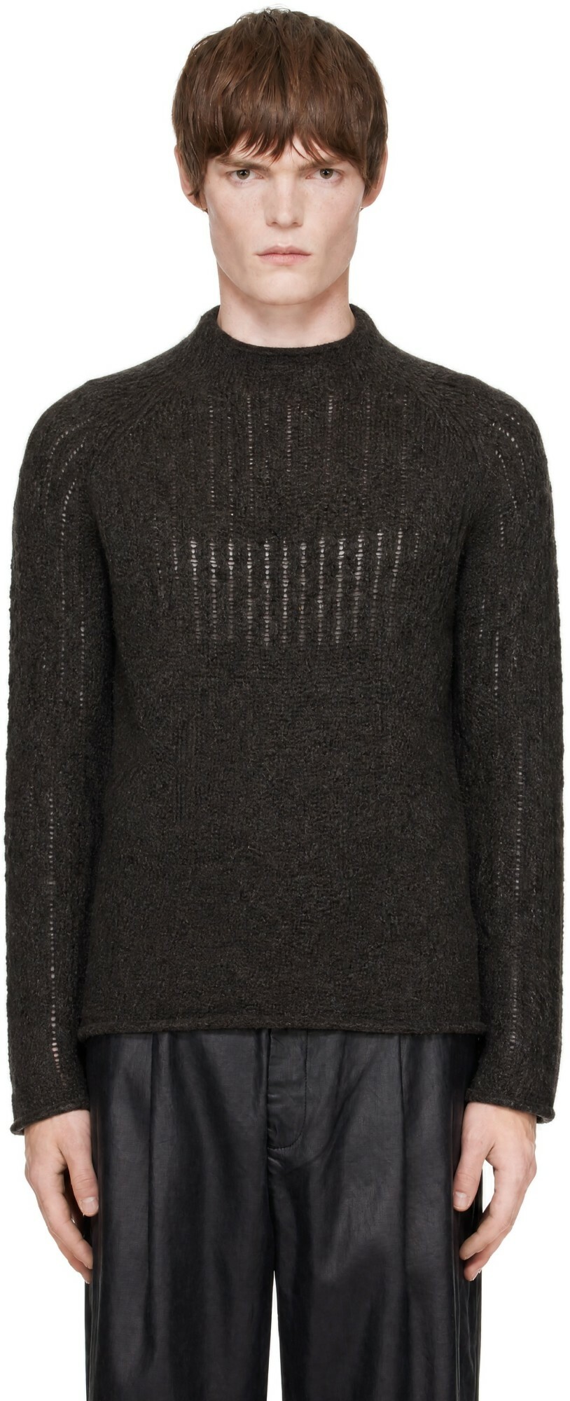OUR LEGACY Brown Rider Popover Sweater