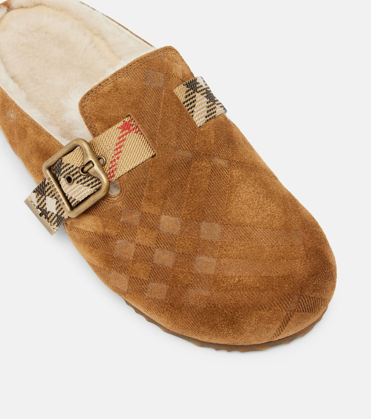 Burberry Urchin shearling-lined suede clogs
