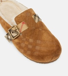 Burberry Urchin shearling-lined suede clogs