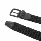 Anderson's Men's Woven Textile Belt in Black/Rubber Buckle
