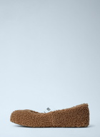 Moon Boot Shearling Ballerina Flats