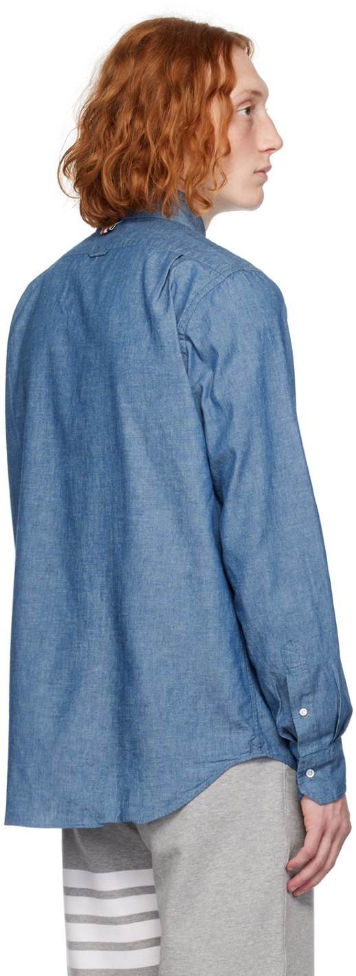 Thom Browne Blue 4-Bar Shirt