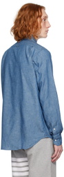 Thom Browne Blue 4-Bar Shirt