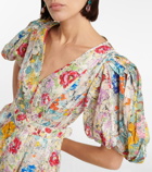 Zimmermann - Clover floral linen minidress