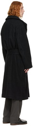 Lemaire Black Bathrobe Coat