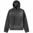 Balenciaga Men's Pull-Over Denim Jacket in Matte Black