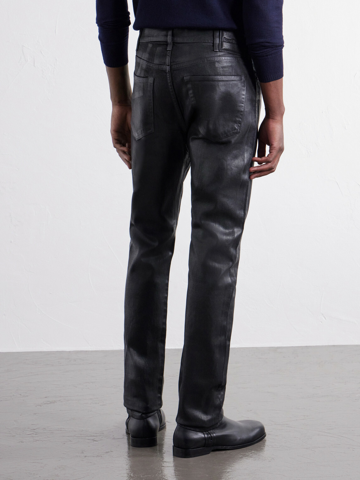 Acne Studios - 1979M Slim-Fit Tapered Coated Jeans - Black
