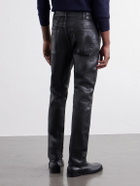Acne Studios - 1979M Slim-Fit Tapered Coated Jeans - Black