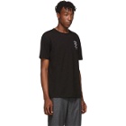 Raf Simons Black Embroidery Slim-Fit T-Shirt