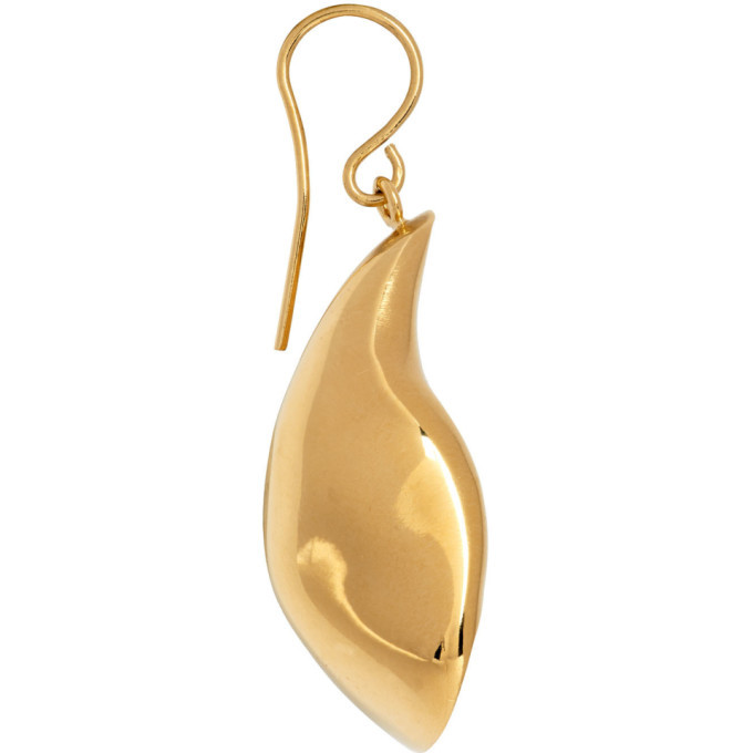 Jil Sander Gold Air Drop Earrings Jil Sander