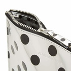 Comme des Garçons SA5100GA Polka Dot Wallet in Silver