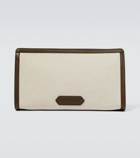 Tom Ford - Leather-trimmed canvas pouch