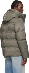 Parajumpers Gray Cloud Hooded Down Jacket