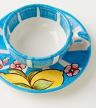 Dolce&Gabbana Casa Taormina ceramic teacup and saucer set