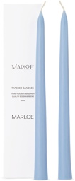 Marloe Marloe Blue Tapered Candle Stick Set
