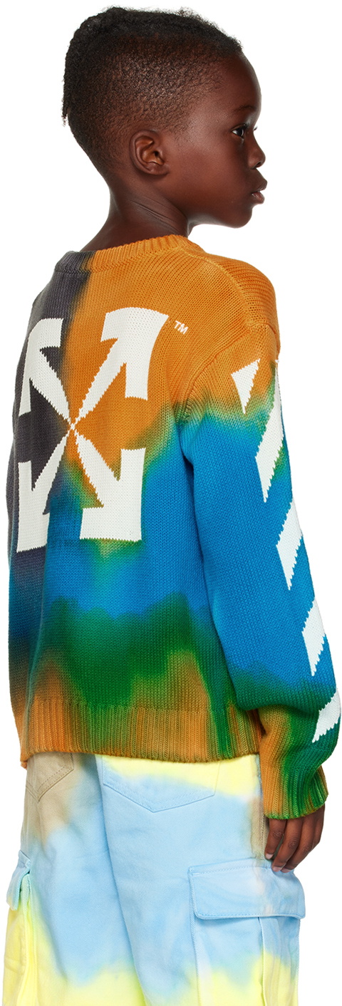 Off White Kids Multicolor Tie Dye Sweater Off White