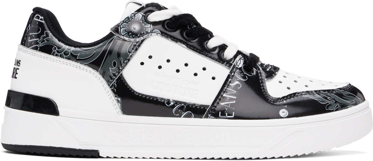 Versace Jeans Couture Black & White Starlight Sneakers Versace