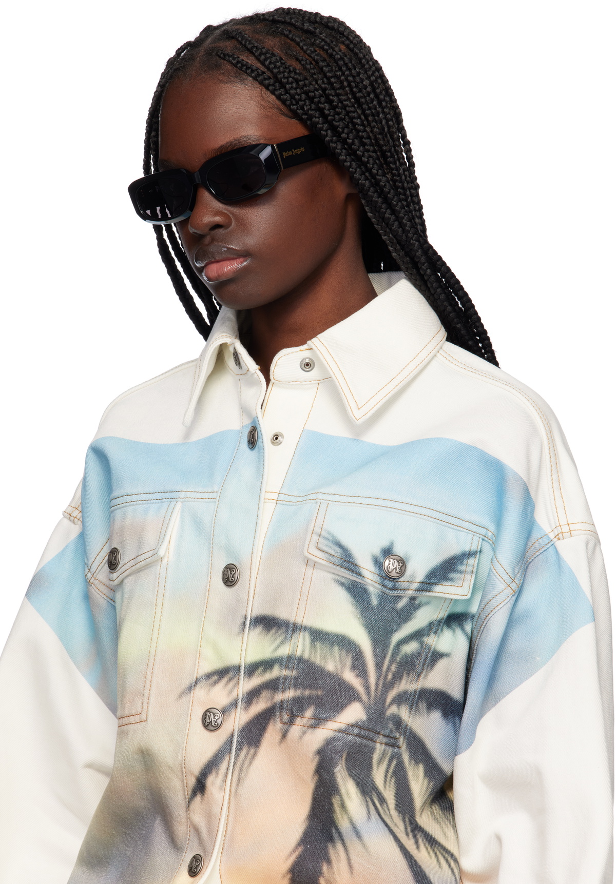 Palm Angels Black Noah Sunglasses