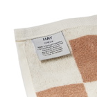 HAY Check Wash Cloth in Cappuccino 