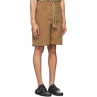 Nanushka Brown Cotton Jem Shorts