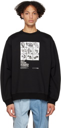 ADER error Black Topian Sweatshirt