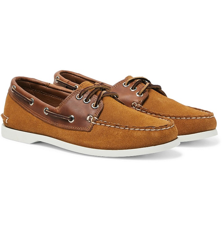 Photo: Quoddy - Downeast Suede and Leather Boat Shoes - Brown